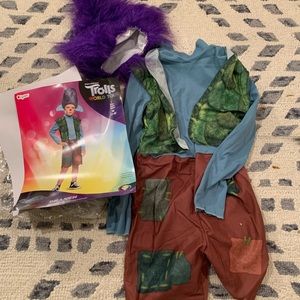 Boys troll Halloween costume with wig
